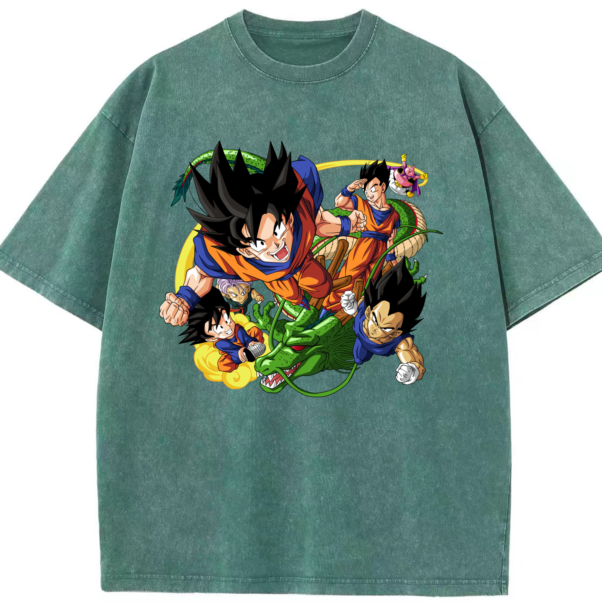 （画像用） ドラゴンボール DRAGON BALL 綿100% ヴィンテージ風 半袖Tシャツ（フロントプリント）